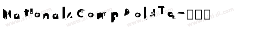 National2Comp BoldTe字体转换